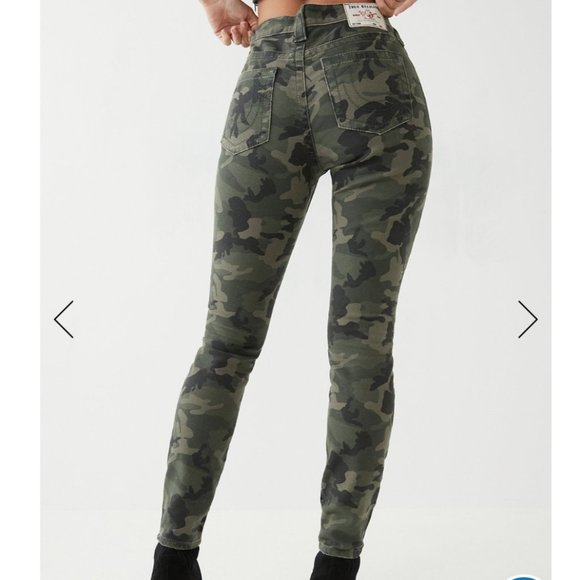 True Religion Women's Halle Camo Skinny Jeans - Picture 2 of 15